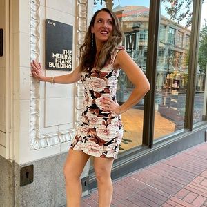 Express Floral Mini Dress